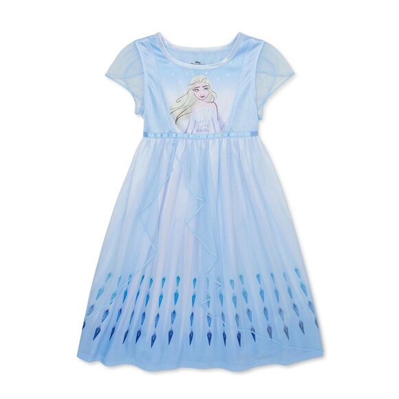 Toddler Girls Fantasy Nightgown - Disney Frozen Size 2T - Princess Elsa - NWT - Picture 1 of 5